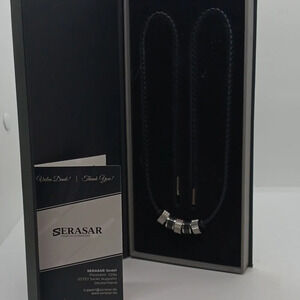 NWT SERASAR MEN'S BOLO BLACK AND SILVER